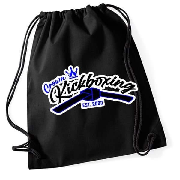 Crown drawstring bag